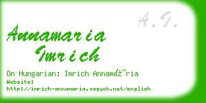 annamaria imrich business card